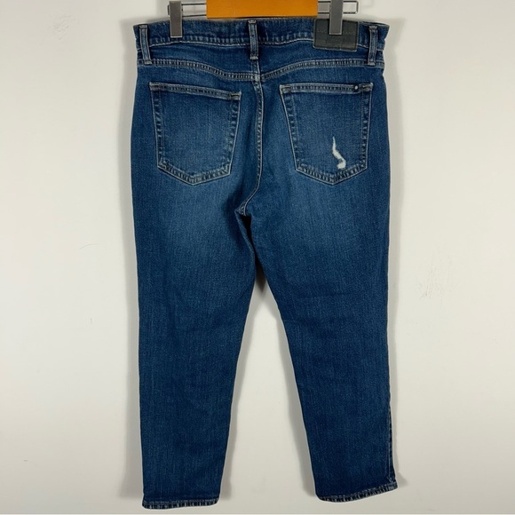 💕 lucky brand MID RISE BOYFRIEND SIENNA Distressed Blue Jeans 10 - Picture 3 of 10